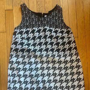 CAbi black and white tank top, M